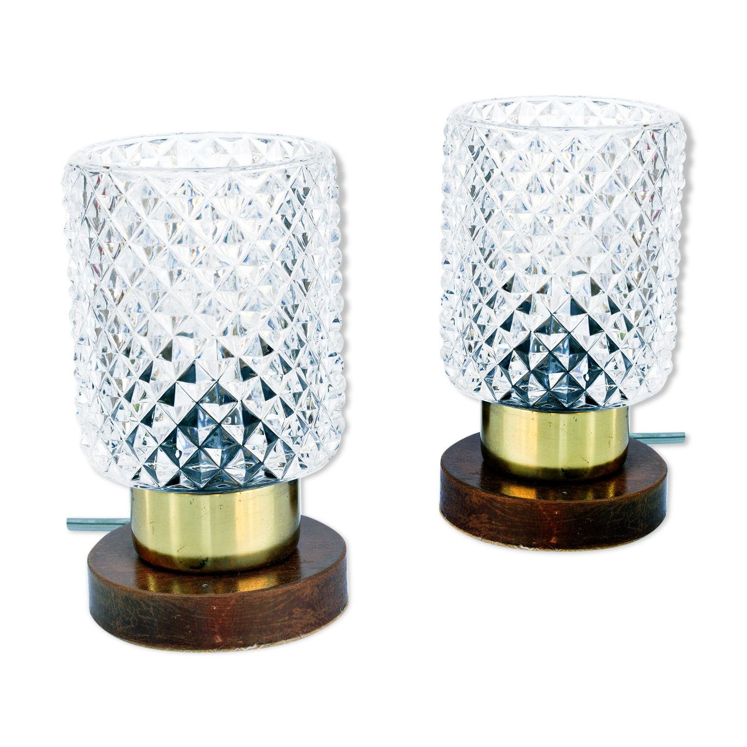 A pair of bedside lamps, brusel style, Pokrok Žilina, Czechoslovakia, 1960s