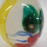 Glass vase with cat figure, Murano, Italy 1960's