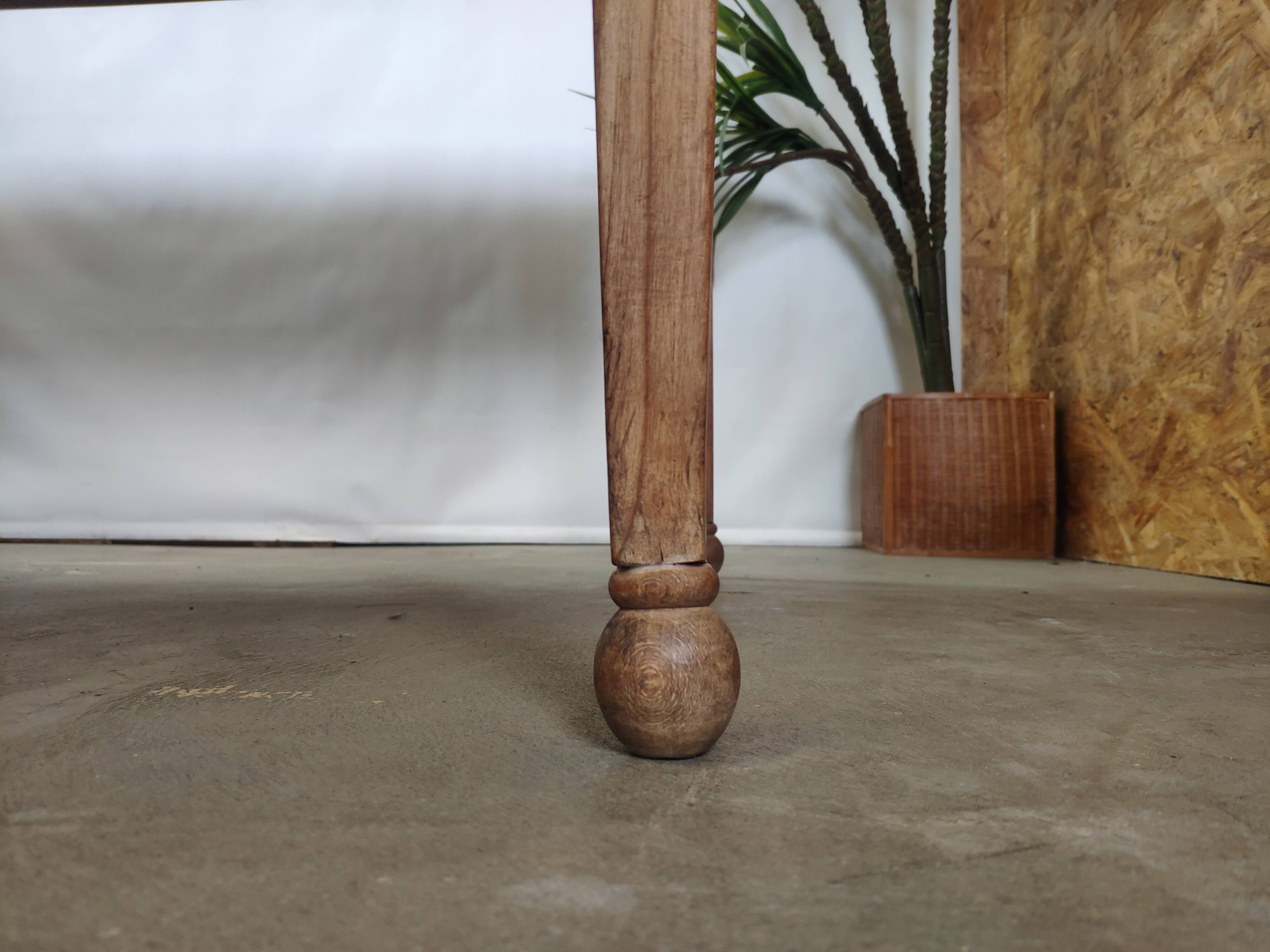 Table de ferme ancienne 9 tiroirs 2m
