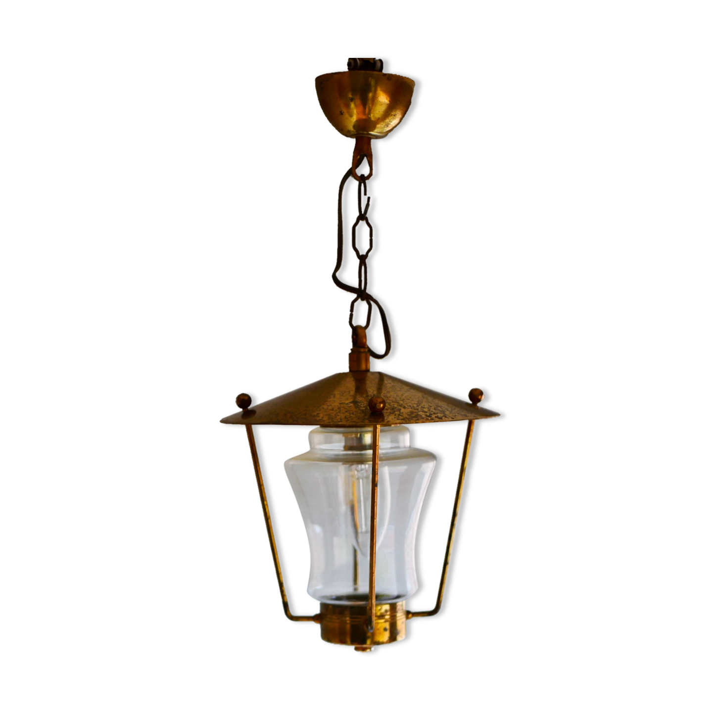Old brass lantern