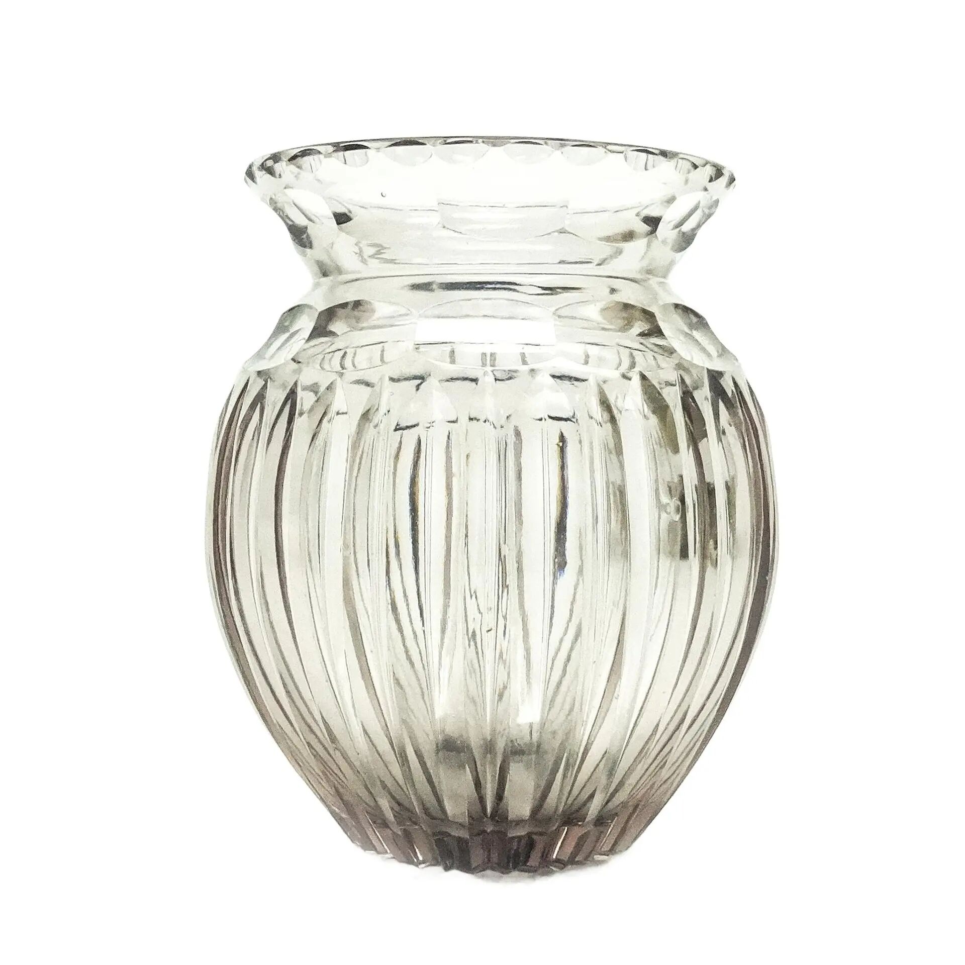 Art deco vase, crystal, Poland, 1930s