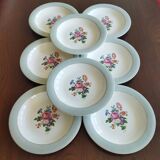 8 semi-deep plates Salins Opaceline 702