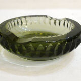 Smoked art deco ashtray