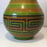 Ceramic lamp decorated with Greek keys