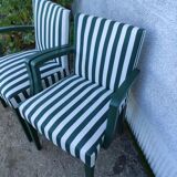 Pair of bridge armchairs