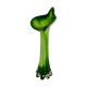 Vase feuille en verre doublé