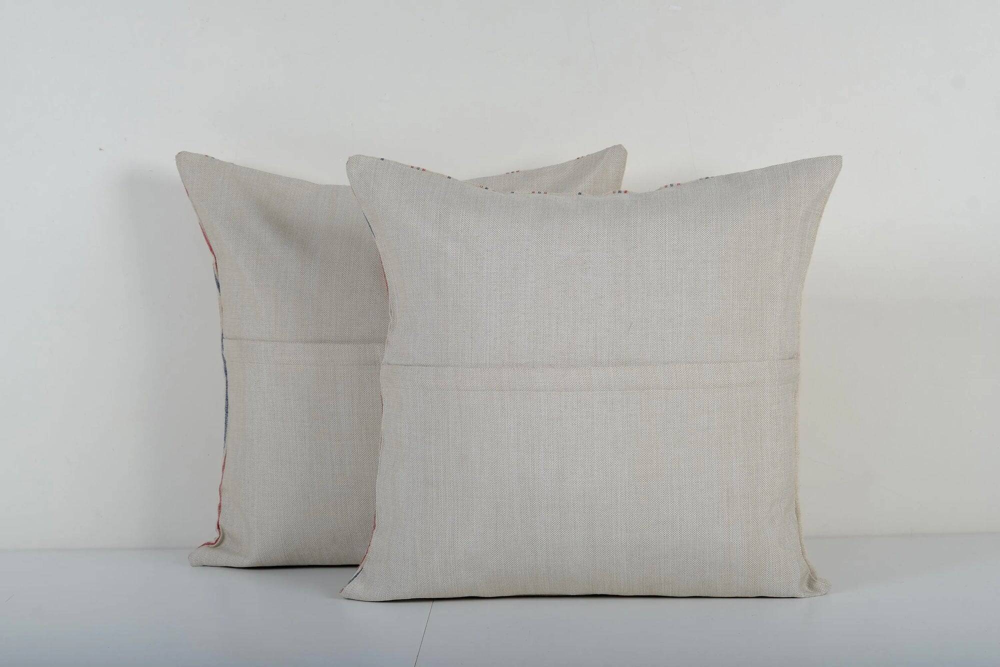 Set of 2 vintage Turkish cushion covers 51x51 cm