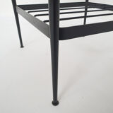 Teak and metal side table, The Netherlands 1950's