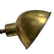 Pair of exterior or interior wall lights in gilded metal, 60s/80s
