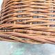Vintage wicker umbrella stand