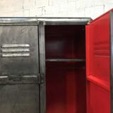 Industrial vintage wardrobe 3 doors