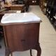 Table de chevet bois et marbre