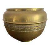 Villedieu gilded brass flowerpot