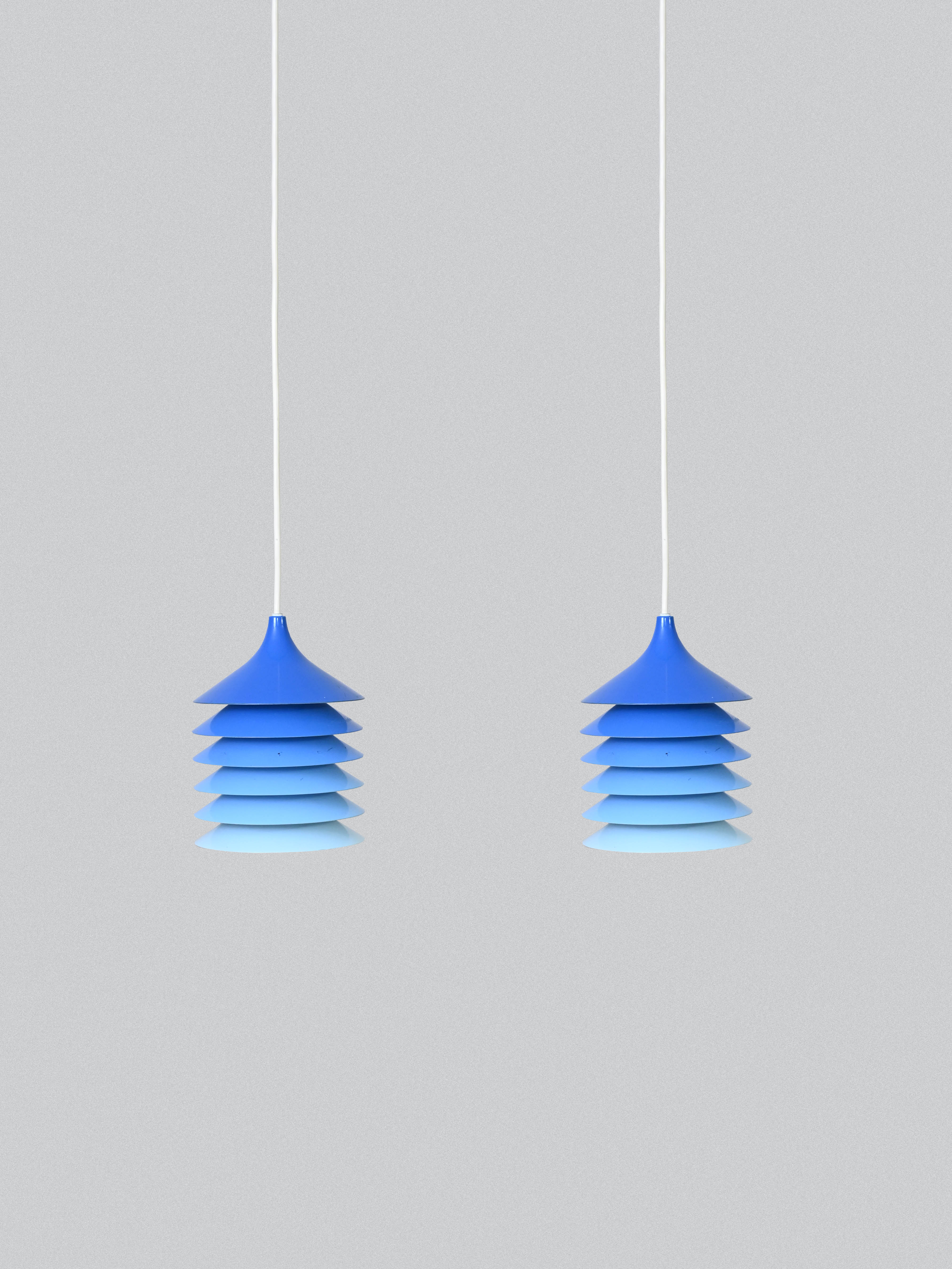 IKEA "Duett" pendant lamps by Bent Gantzel Boysen 1970s.