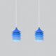 Suspensions IKEA « Duett » par Bent Gantzel Boysen 1970s.