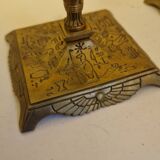 Paire de lampes vintage style Égyptien en laiton – Design pharaon,