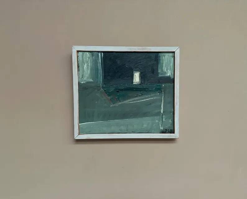 Original Swedish Oil on Hardboard – “Still Life” by Robert Svensson (1963–2016) – Signed – Vintage & Framed – 32.5 × 28.5 cm