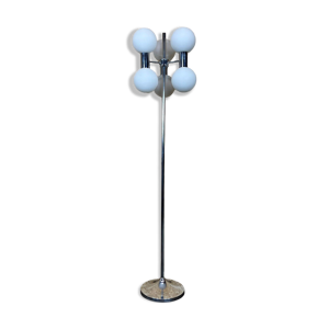 Lampadaire métal verre