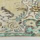 Tapis persan oriental vert clair et jaune 5x8, 165x238 cm