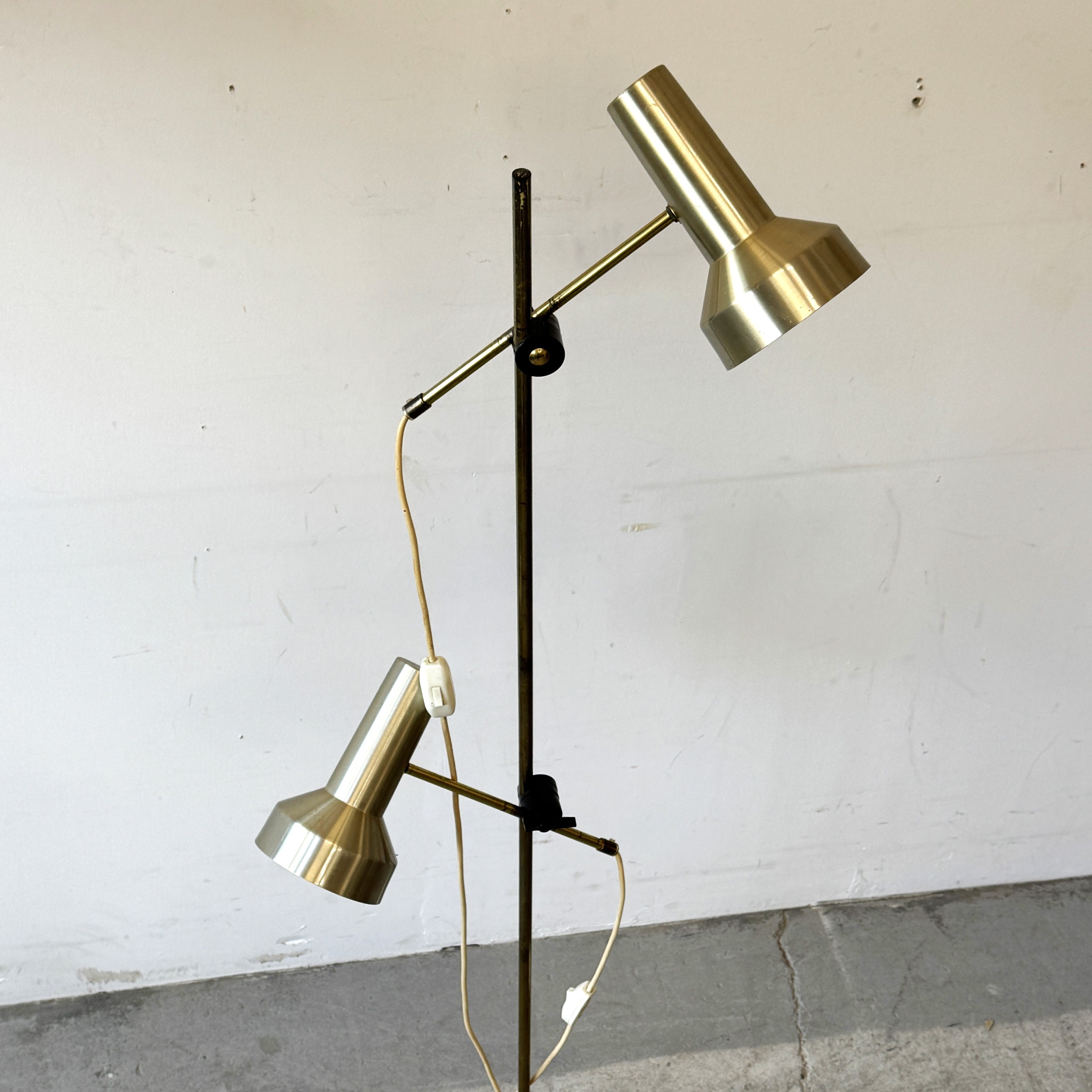 Floor lamp, Denmark, 1970s, space age, mid-c