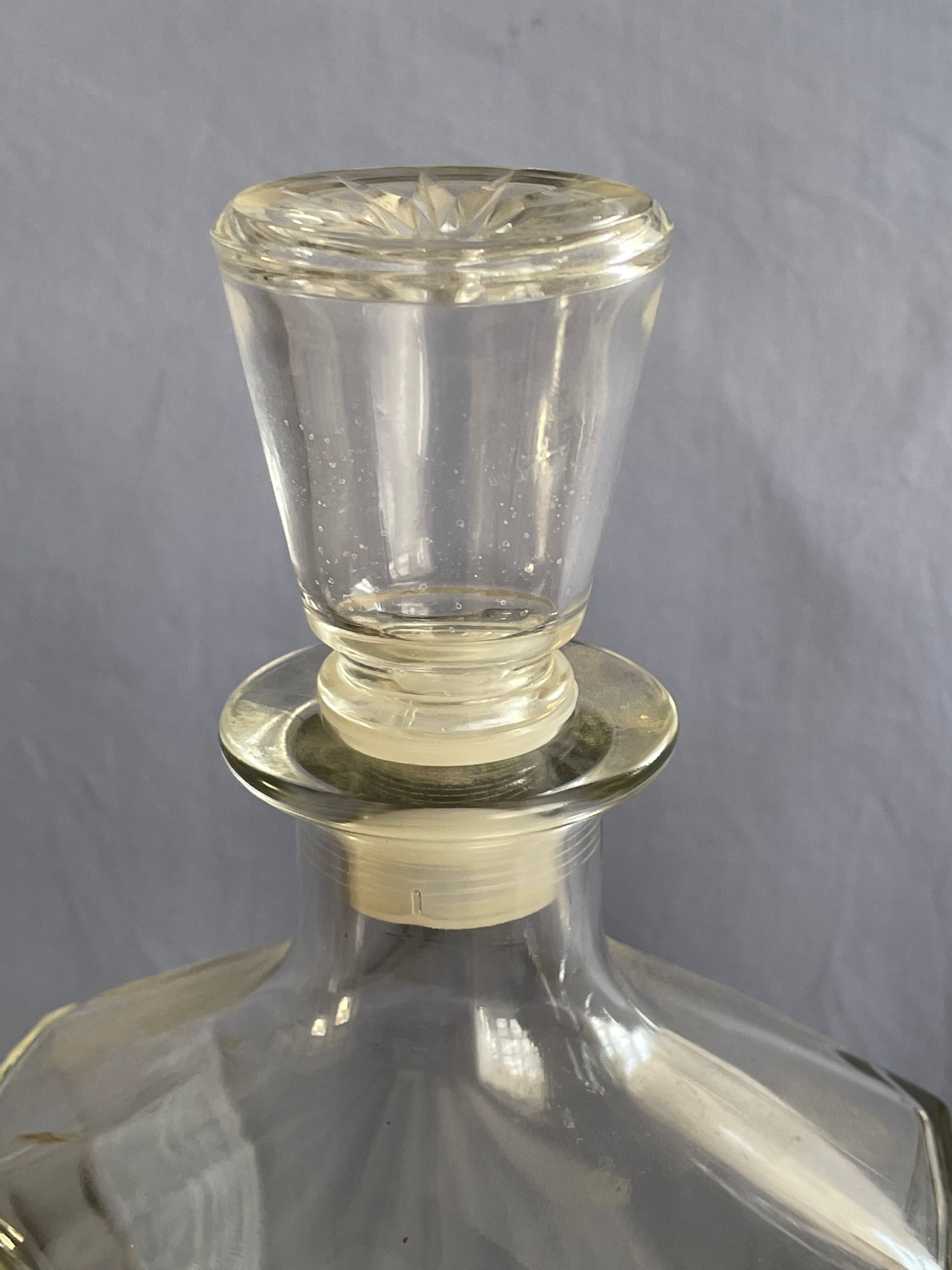 Father of 75 cl vintage glass whisky or liqueur decanters