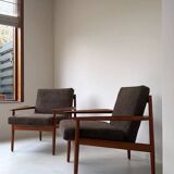 2 Vintage teak armchairs by Arne Vodder for Glostrup from Denmark