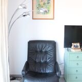 Siesta armchair Westnofa ingmar relling vintage black leather