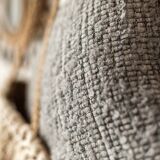 Hand-woven “Alfred” cushion in linen and wool