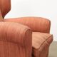 Vintage bergère armchair in wood and fabric, Italy, 1950s-1960s
