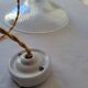 Holophane glass pendant lamp