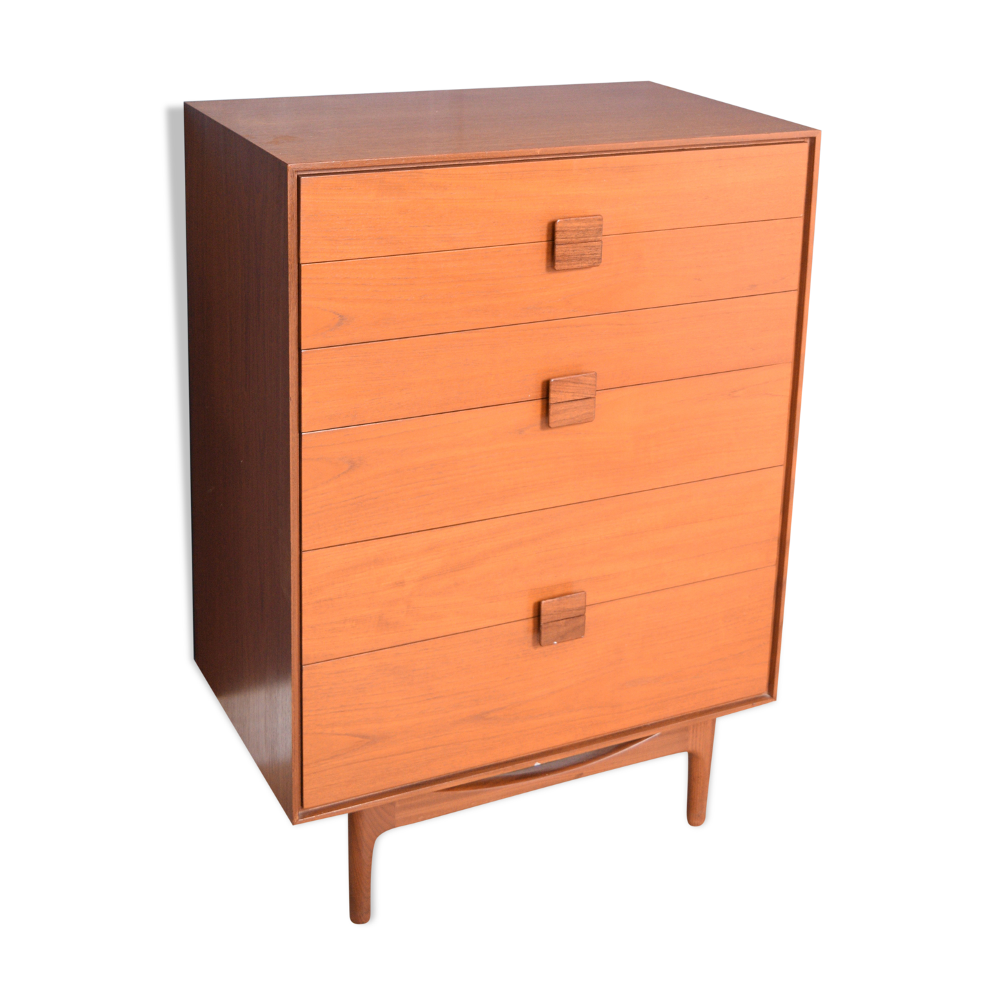 Restored Retro Teak 1960s LB Kofod Larsen Teak Chest Of Drawers G Plan