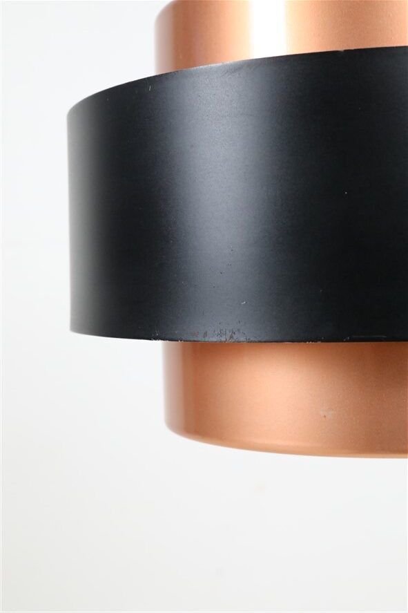 Set of 2 Fog & Mørup / Jo Hammerborg “Juno” pendant lamps / Mid-century Danish modern design / Copper / 1960s / 1970s