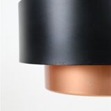 Set of 2 Fog & Mørup / Jo Hammerborg “Juno” pendant lamps / Mid-century Danish modern design / Copper / 1960s / 1970s