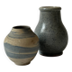 Set of 2 handmade ceramic vases