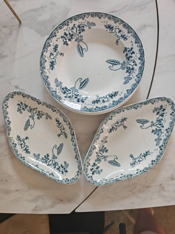 Lot assiette et ravier saint Amand