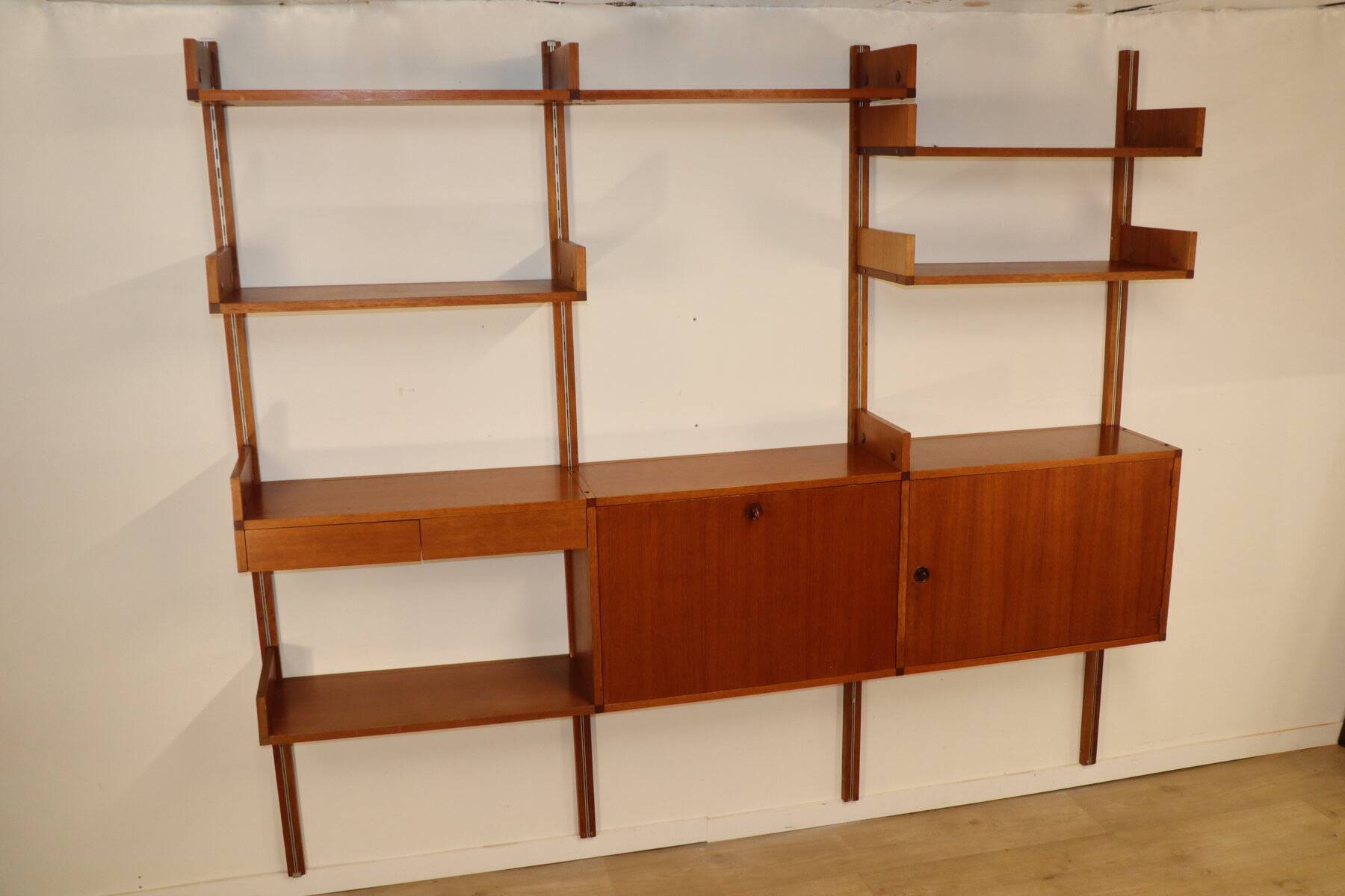 Modular wall bookcase, Minvielle edition by ARP – 1960