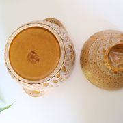 Salad bowl, or soup bowl, ceramic, Niderviller Motif Fauve