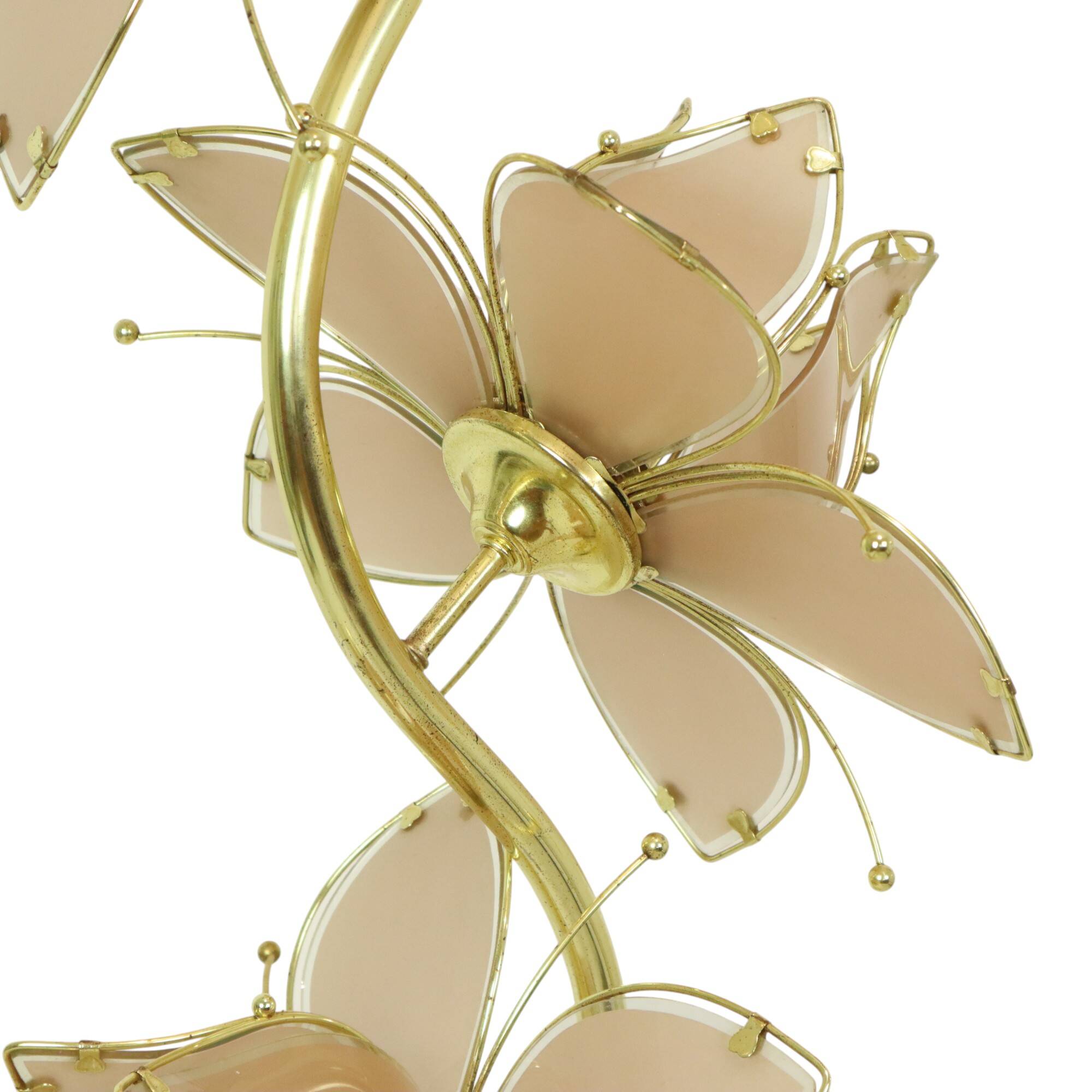 Italian Lotus Lamp XL Floor Lamp Hollywood Regency 190cm