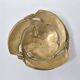 Vintage solid bronze fruit bowl from the 1970s.