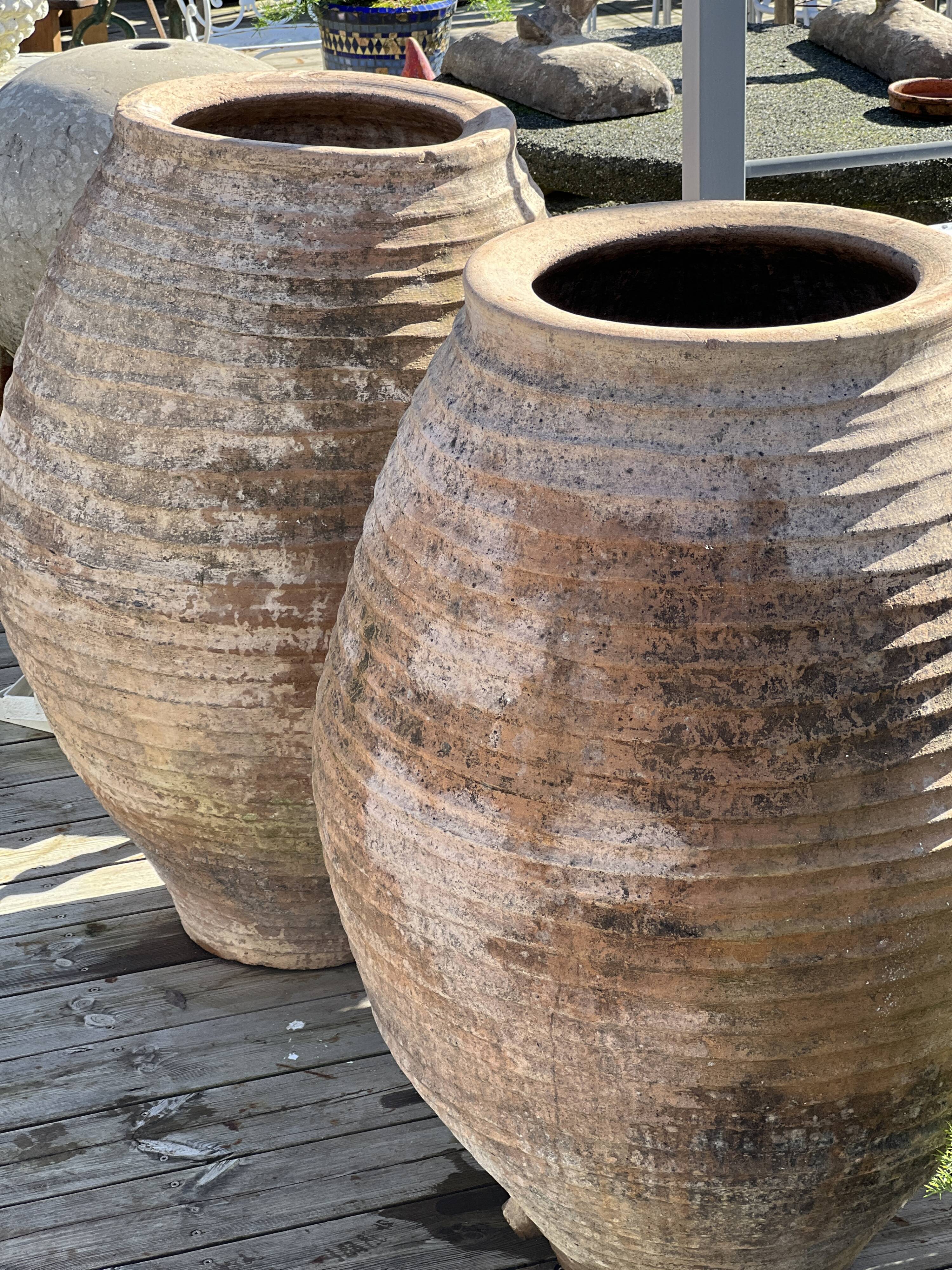 Pair of large Spanish jars