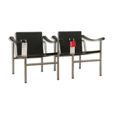 Pair of LC1 armchairs Le Corbusier / Charlotte Perriand