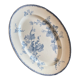 Old oval plate in iron earth model Groseilles de Sarreguemines