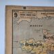 Wall map Vidal Lablache Mezieres, France provinces