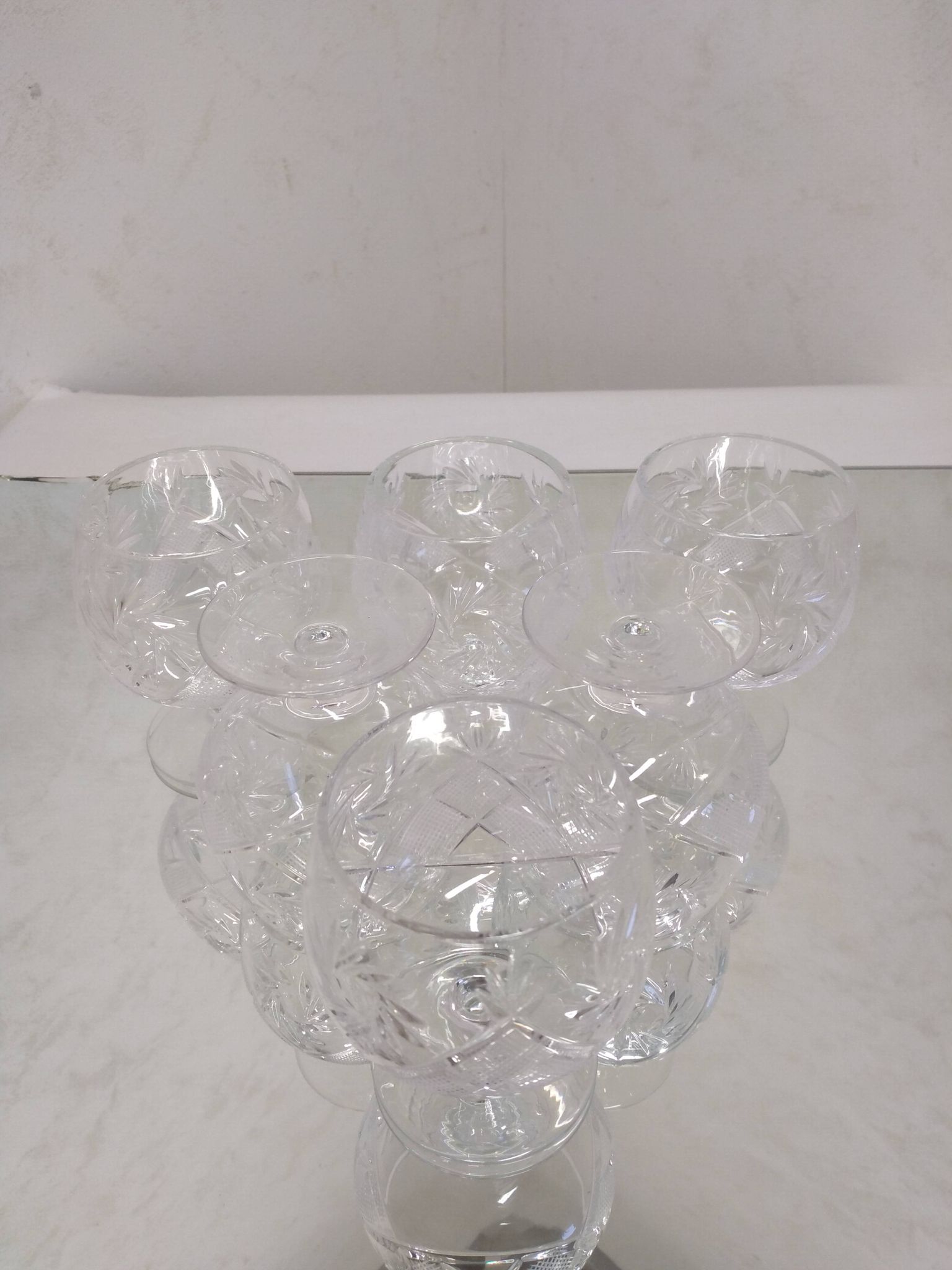 Verre à cognac en cristal taillé HEMAH