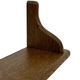 Vintage book shelf wall rack 1970s in wood  - minimalist design