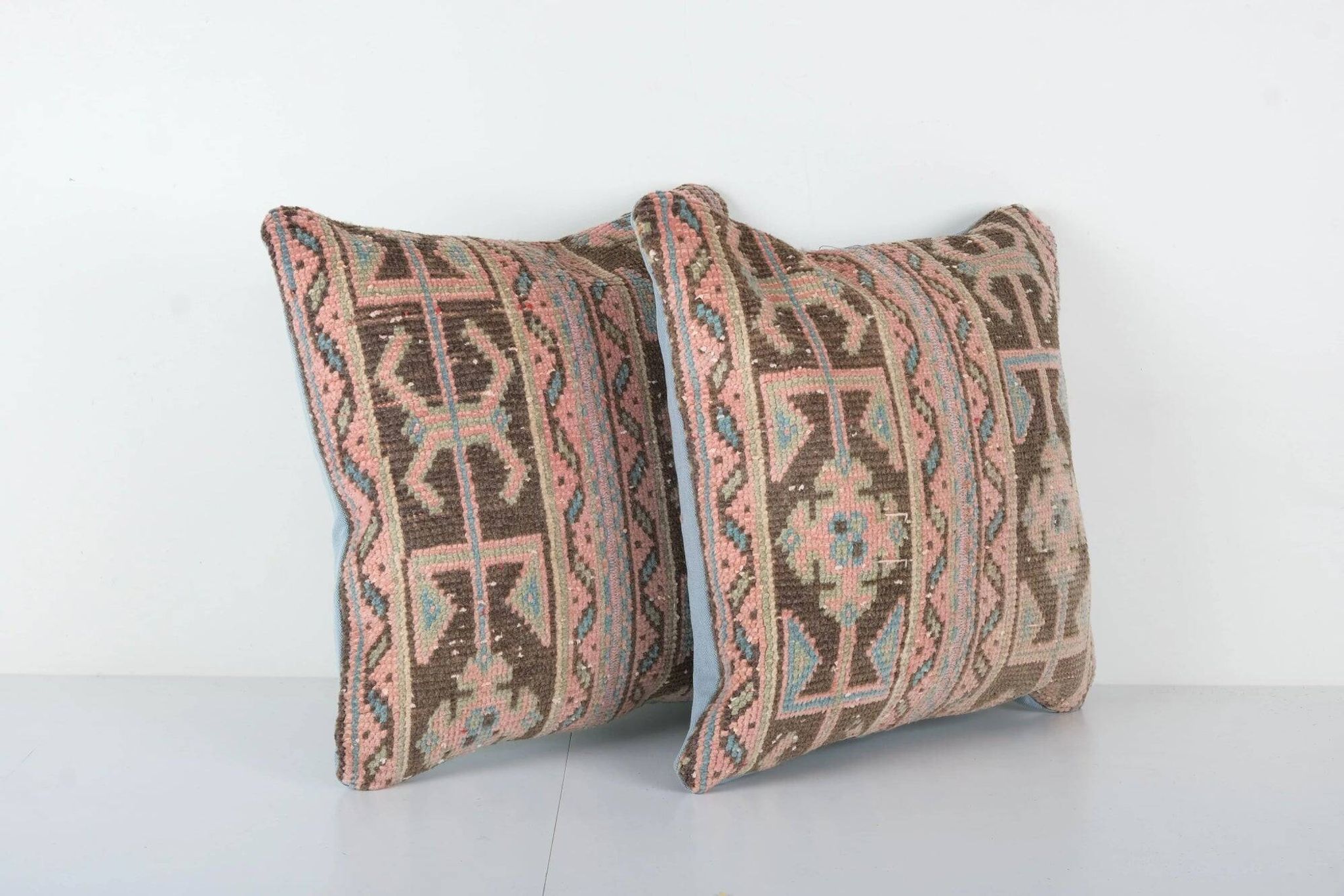 Set of 2 vintage Turkish cushion covers 51x51 cm