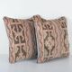 Set of 2 vintage Turkish cushion covers 51x51 cm