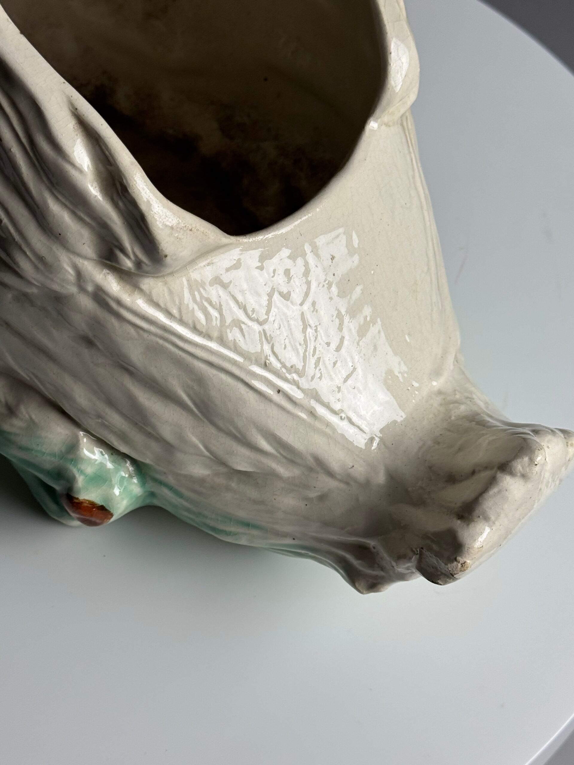 Champagne cooler vase swan vintage