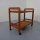 Danish Teak Bar Cart with Removable Tray, 1960s