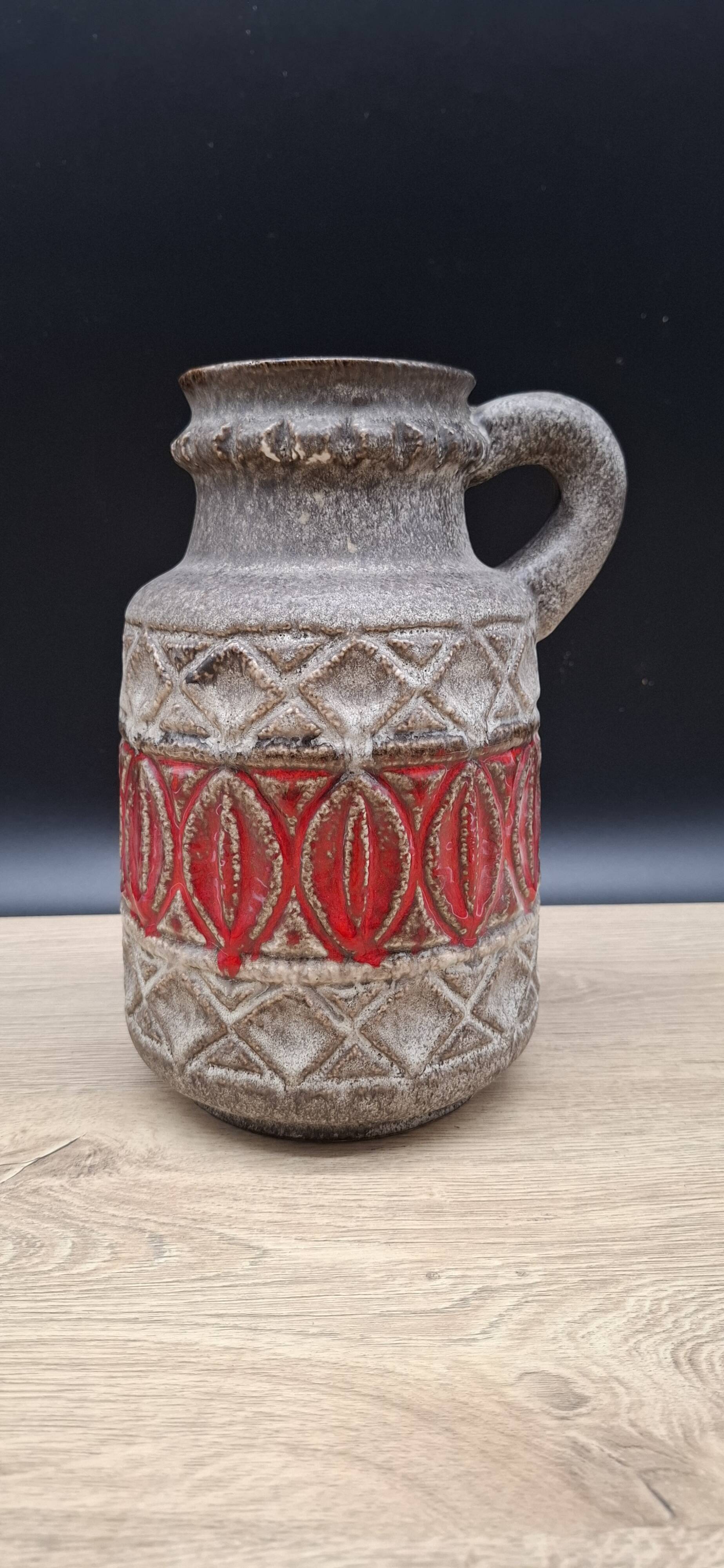 West Germany red vase 9325